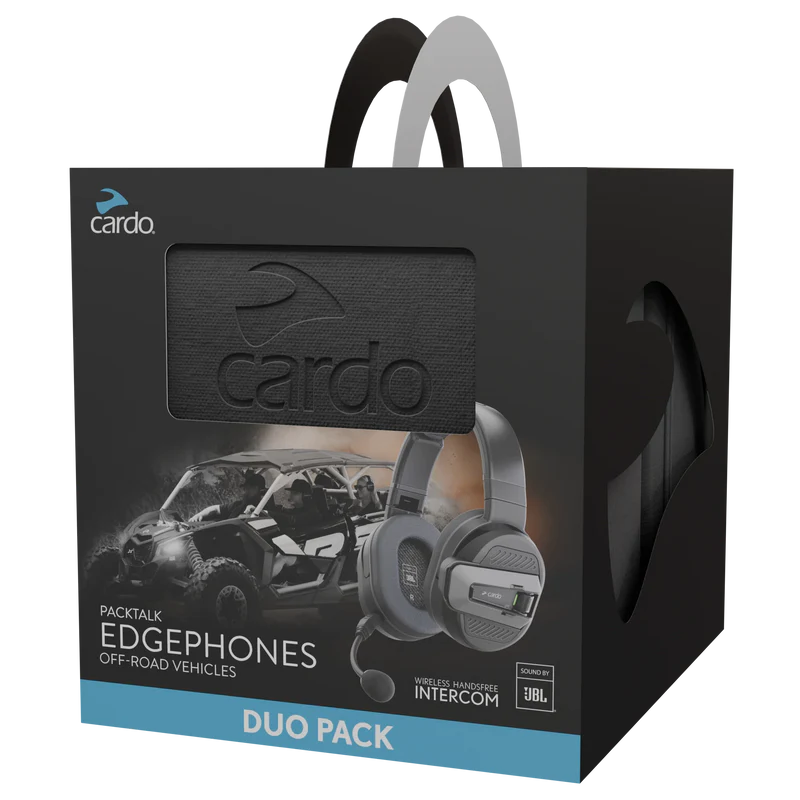 Cardo Packtalk Edgephones Headset – Premium Bluetooth Off-Road Communication System