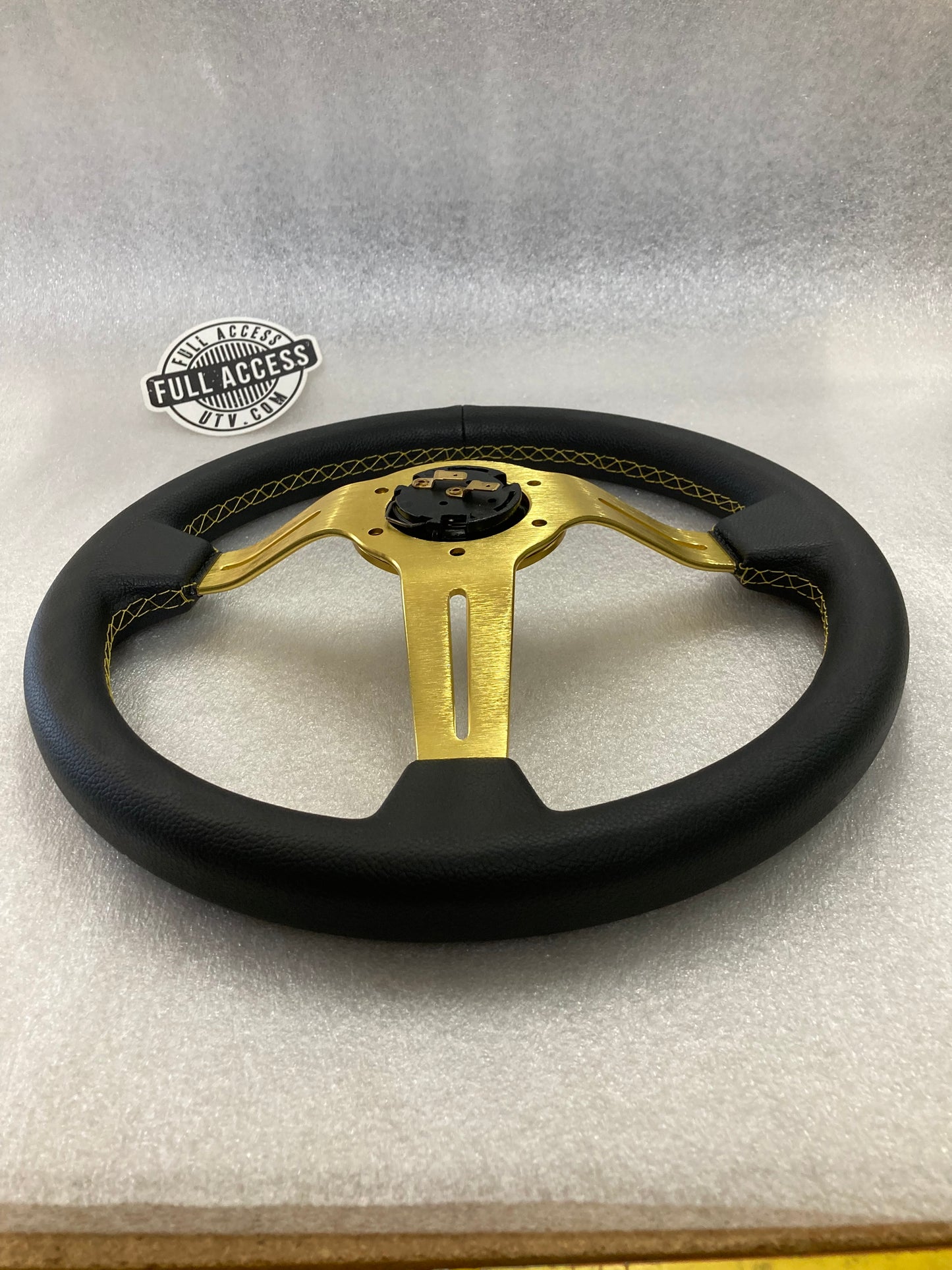 Kawasaki KRX & KRX4 1000 Leather Steering Wheel & Adapter Kit