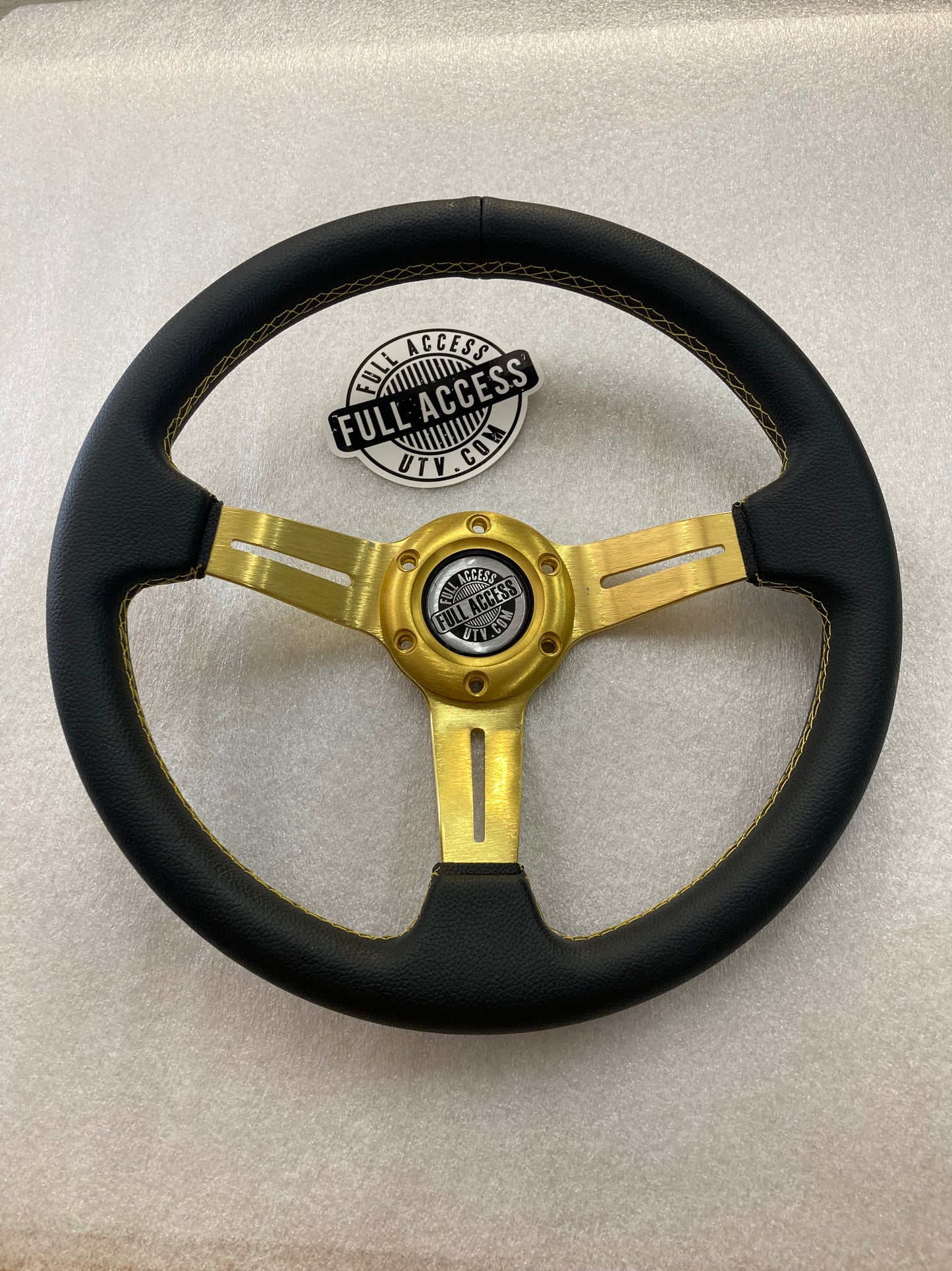 Kawasaki KRX & KRX4 1000 Leather Steering Wheel & Adapter Kit
