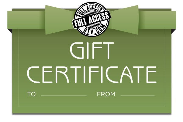 $50.00 Full Access UTV Gift Certificate