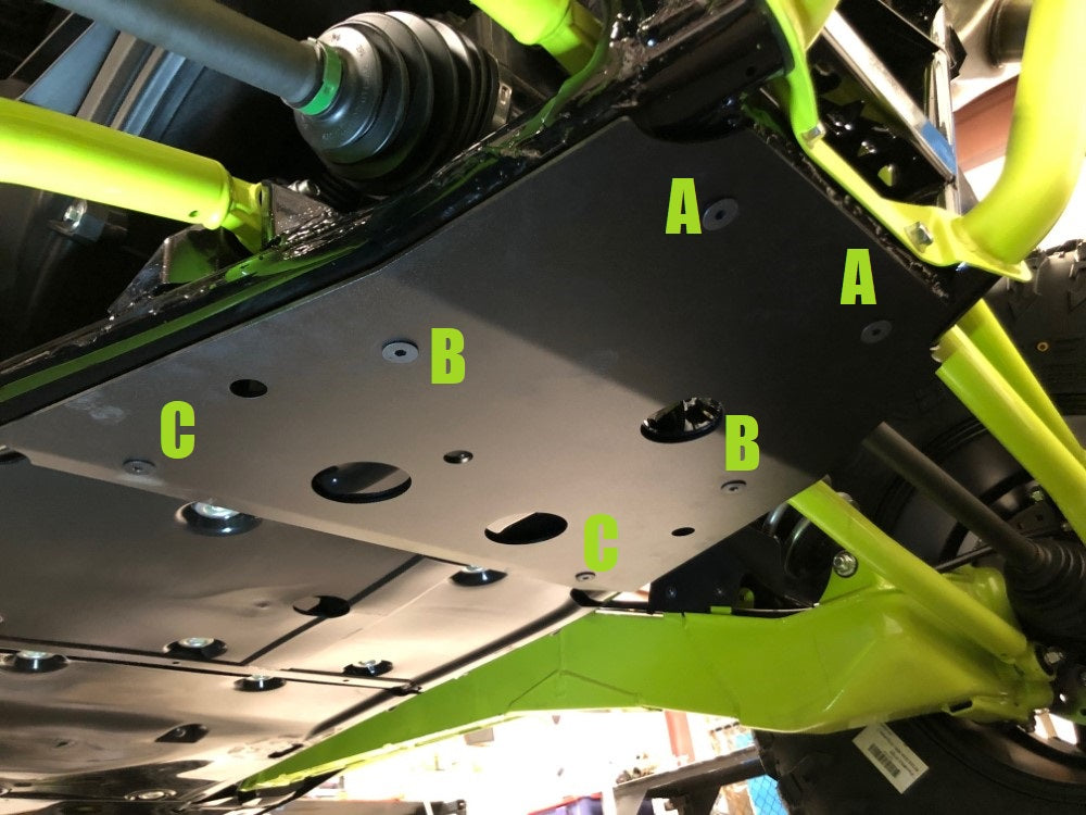 Kawasaki KRX Rear Skid Plate Instructions