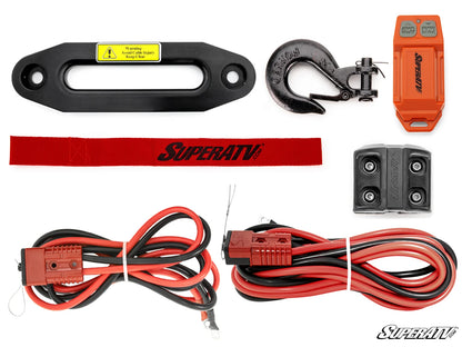 Superatv 12000 LB Winch With Wireless Remote & Synthetic Rope