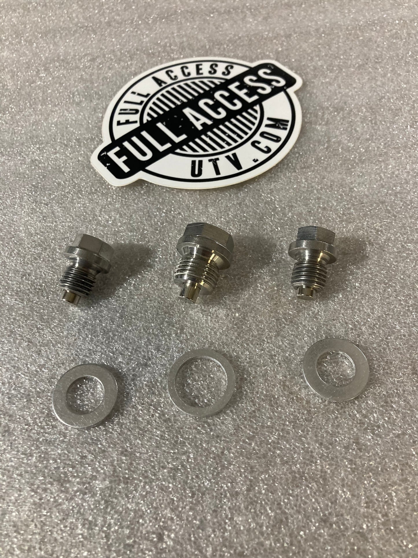 Kawasaki KRX & KRX4 Stainless Magnetic Drain Plugs, 1, 2 or 3.