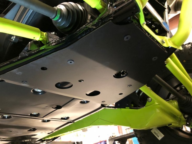 Kawasaki KRX and KRX4 1000 Transmission Skid Plate Full Access UTV