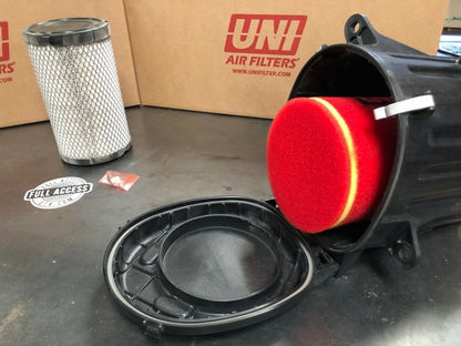 Kawasaki KRX & KRX4 and Ridge Cleanable UNI Air Filter. MUST HAVE!! Full Access UTV