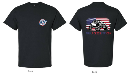 American Flag Full Access UTV Shirts - Mens