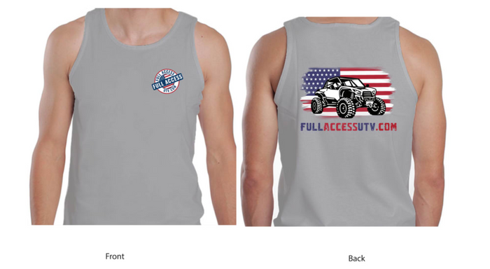 American Flag Full Access UTV Tank Top - Mens