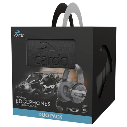 Cardo Packtalk Edgephones Headset ORV – Premium Bluetooth Off-Road Communication System
