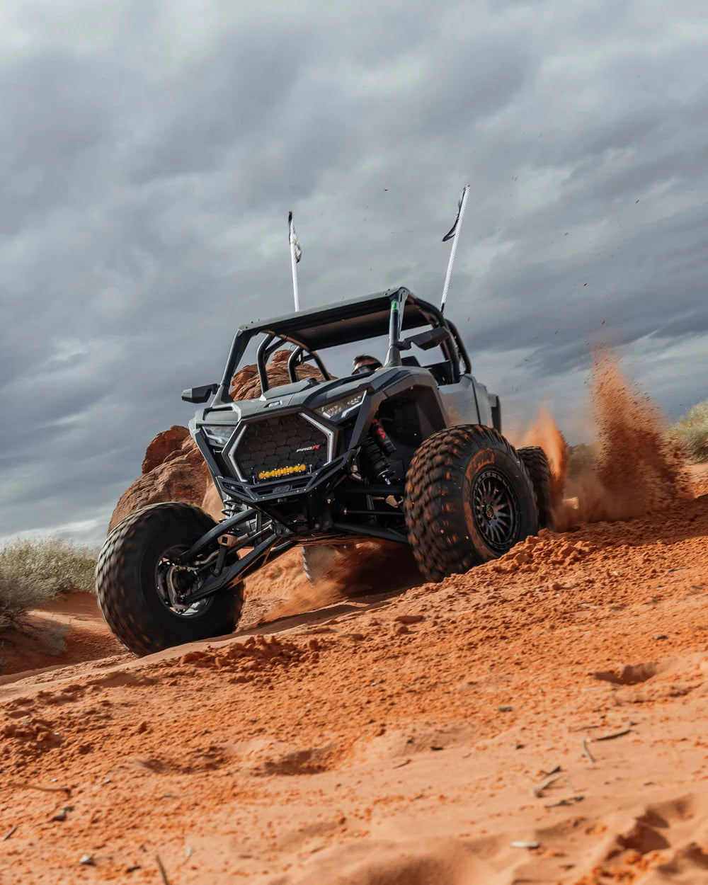 2022+ Polaris RZR Pro R / S / Turbo R Billet Volt Front Winch Bumper (Black)