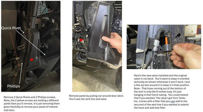 Kawasaki Ridge Fuel Tank Vent, Breather, Rollover Valve