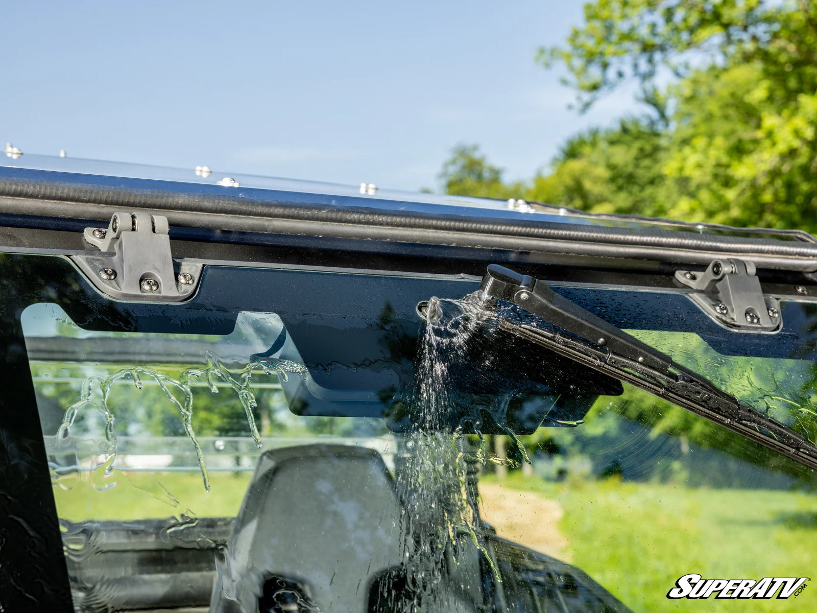 Can-Am Commander MaxDrive Power Flip Glass Windshield – Full Access UTV