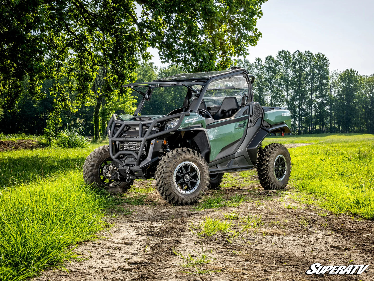 Can-Am Commander MaxDrive Power Flip Glass Windshield