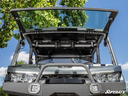 Can-Am Defender MaxDrive Power Flip Glass Windshield