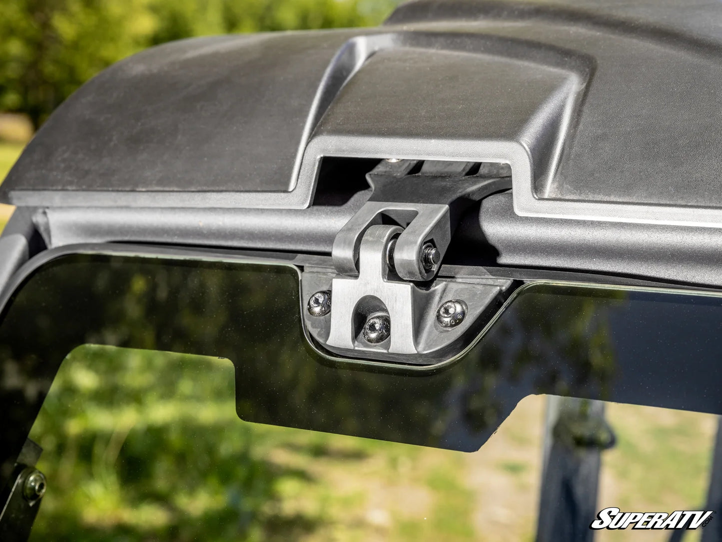 Can-Am Defender MaxDrive Power Flip Glass Windshield