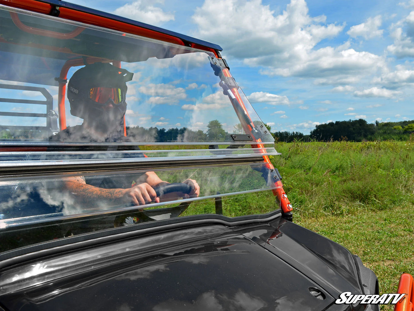 Kawasaki Mule Pro Scratch Resistant Flip Windshield