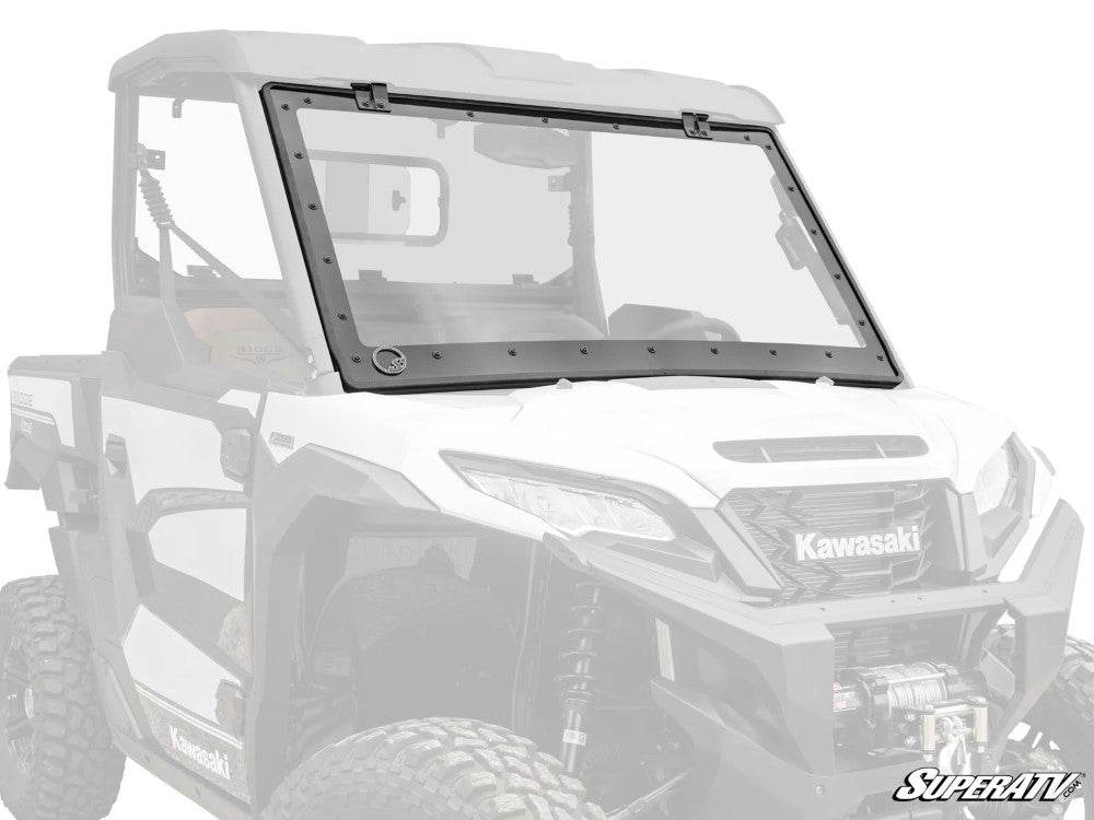 Hawk Ridge Max Kawasaki Ridge MaxDrive Power Flip Windshield SuperATV – Full Access UTV