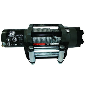 6000 lb Powersports Winch with Wire Rope, Roller Fairlead