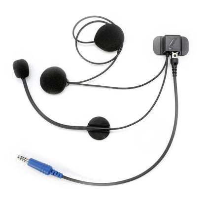 RUGGED Wired / STX Stereo Helmet Kit with Alpha Audio Speakers and Mic